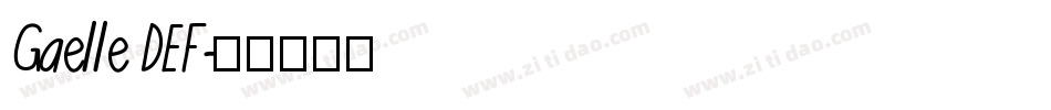 Gaelle DEF字体转换